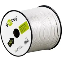 Goobay LSK 2x4.0 - 100m, 100 m, Weiß
