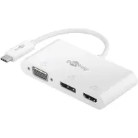Goobay USB-C Multiport-Adapter (VGA, DisplayPort, HDMI)