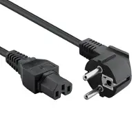 ACT Powercord mains connector CEE7/7 male (angled)