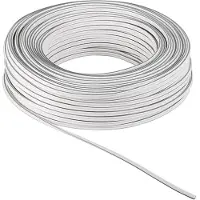 Pro Lautsprecherkabel weiß 25 m Rolle, Querschnitt 2 x 4,0 mm², CCA