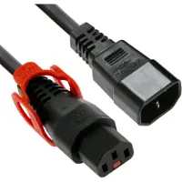 ACT 230V connection cable C13 + - C14 black 3.00 m