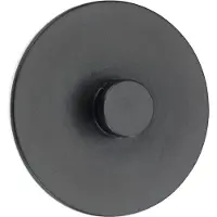 Wenko Wandhaken Turbo-Loc-System 6 cm Kunststoff schwarz 2 Stück