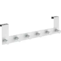 Wenko Türschrank Celano 39 cm Stahl weiß 6 Haken