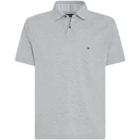 Tommy Hilfiger Herren Poloshirt Kurzarm 1985 Regular Fit, Grau (Medium Grey Heat