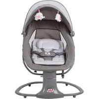 Moni Babywippe Axel 3 in 1 Schaukelfunktion Stubenwagen, Fernbedienung, Melodien pink