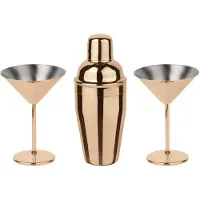 Paderno Cocktailset Martini Mirror Copper (3er-Set)