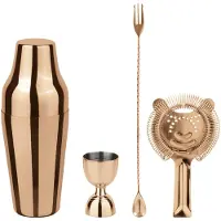 Paderno Cocktailset Parisian Mirror Copper (4er-Set)