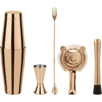 Paderno Cocktailset Boston Mirror Kupfer (5er-Set)