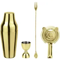 Paderno Cocktailset Parisian Mirror Gold (4er-Set)