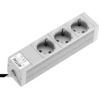 Rittal DK 7240.110, 2 m, Drinnen, Typ D, Aluminium, Grau, 3 AC-Ausgänge
