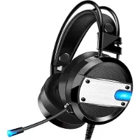 XO headset gaming GE-02 für Xbox One, PS4, PC, 3,5-mm-Stereo-Over-Ear-Gaming-Kopfhörer mit Mikrofon RGB Kopfhörer Kopfband