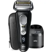 Braun Series 9 9460cc, Folienschaber, Schwarz, Edelstahl, Akku, Lithium-Ion (Li-Ion), 60 min