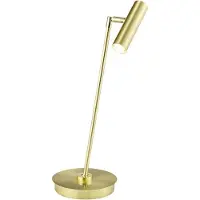 HELL Tom 50352 LED-Tischleuchte-Messing matt-mit LED (2700K)