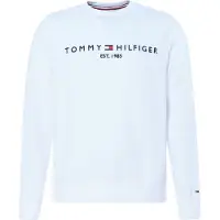 Tommy Hilfiger Sweatshirt "TOMMY LOGO", unifarben, casual, regular fit, Baumwollmix, Rundhals