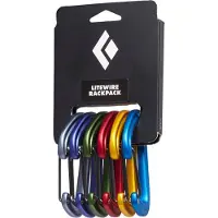 Black Diamond - Litewire Rackpack - Schnappkarabiner Gr One Size schwarz
