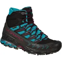 La Sportiva Ultra Raptor II Mid Woman GTX, Mountain Hiking Footwear, 37.5, Black/Topaz (Black) -