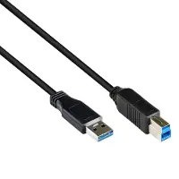 GOOD CONNECTIONS USB3.0 Kabel A-B schwarz 5m