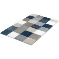 Kleine wolke Badteppich Caro 85x150 cm | mare - beige;blau