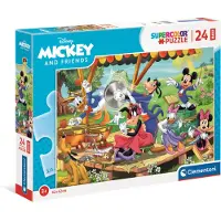 Disney Maxi Mickey Maus Und Freunde Disney Puzzle 24 Stücke Mehrfarbig Mehrfarbig One Size