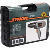 Sthor fünfteiliges Schlagschrauber Set 800 W Silber 57091
