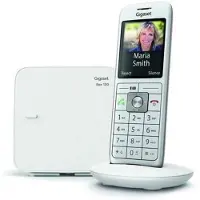 Gigaset CL660, Analoges/DECT-Telefon, Kabelloses Mobilteil, Freisprecheinrichtung, 400 Eintragungen, Anrufer-Identifikation, Weiß