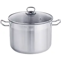 Huismerk HAUSHALT INTERNATIONAL 220566 Kochtopf inkl. Deckel, Edelstahl, 30 cm Durchmesser