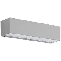 LUCANDE - Lengo LED Draußen Wandleuchte Down L25 Silber