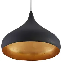 Arcchio Lunus Hängeleuchte mit goldenem Inlay