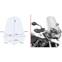 Givi 6401dt Triumph Tiger 800/800 Xc/800 Xr Windschutzscheibe