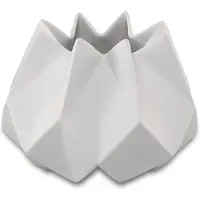 Goebel Dekovase KAISER PORZELLAN "Polygono Star 2", weiß, B:18,5cm H:14cm T:18,5cm, Porzellan, Vasen, Dekovase