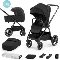 Kinderkraft Nea 2 IN 1 Kinderwagen Mitternachtsschwarz