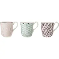 Bloomingville Maya Becher aus Steingut aus 3er Set in diverse | Gr.: onesize