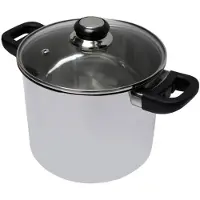 Baumalu Edelstahl-Cateringschale + Bakelit-Saphirglasdeckel - 24 cm