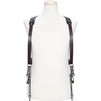 Bronkey Doppel-Kameragurt Berlin #702 Leder Large braun BER-702-L