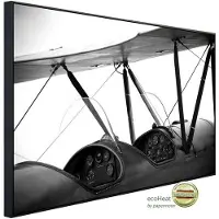 Papermoon Infrarotheizung »EcoHeat - Flugzeug Schwarz + Weiss«, Matt-Effekt - bunt