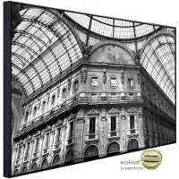 Papermoon Infrarotheizung »EcoHeat - Gebäude Schwarz + Weiss«, Matt-Effekt - bunt