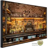 Papermoon Infrarotheizung »EcoHeat - Vintage Prohibition Bar«, Matt-Effekt - bunt
