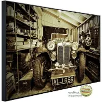 Papermoon Infrarotheizung »EcoHeat - Vintage Sportwagen«, Matt-Effekt - bunt