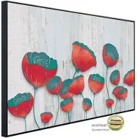 Papermoon Infrarotheizung »EcoHeat - Muster mit Blumen«, Matt-Effekt - bunt