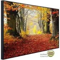 Papermoon Infrarotheizung »EcoHeat - Herbst Waldweg«, Matt-Effekt - bunt