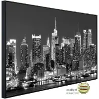 Papermoon Infrarotheizung »EcoHeat - New York, City Schwarz + Weiss«, Matt-Effekt - bunt