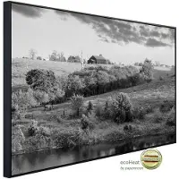 Papermoon Infrarotheizung »EcoHeat - Landschaft Schwarz + Weiss«, Matt-Effekt - bunt