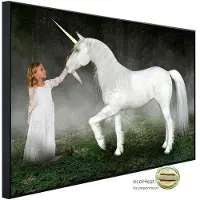 Papermoon Infrarotheizung »EcoHeat - Einhorn Hoffnung Liebe Frieden«, Matt-Effekt - bunt