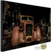 Papermoon Infrarotheizung »EcoHeat - Altes Auto «, Matt-Effekt - bunt