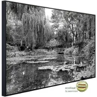 Papermoon Infrarotheizung »EcoHeat - Wald Schwarz + Weiss«, Matt-Effekt - bunt