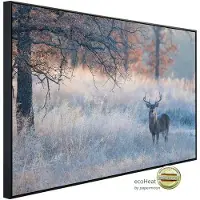 Papermoon Infrarotheizung »EcoHeat - Hirsch in Landschaft«, Matt-Effekt - bunt