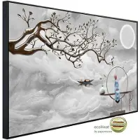 Papermoon Infrarotheizung »EcoHeat - Wolkenmeer mir Baum «, Matt-Effekt - bunt