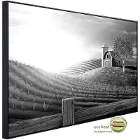 Papermoon Infrarotheizung »EcoHeat - Landschaft schwarz + weiss«, Matt-Effekt - bunt