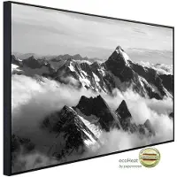 Papermoon Infrarotheizung »EcoHeat - Gebirge Schwarz + Weiss«, Matt-Effekt - bunt