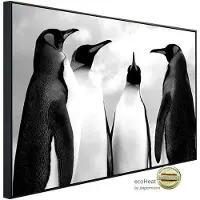 Papermoon Infrarotheizung »EcoHeat - Pinguin Schwarz + Weiss«, Matt-Effekt - bunt